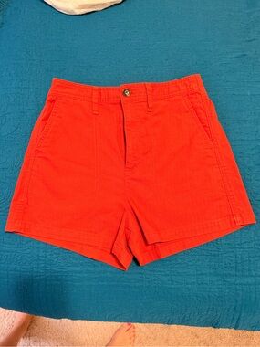 Madewell Women’s Red High-Rise Casual Shorts